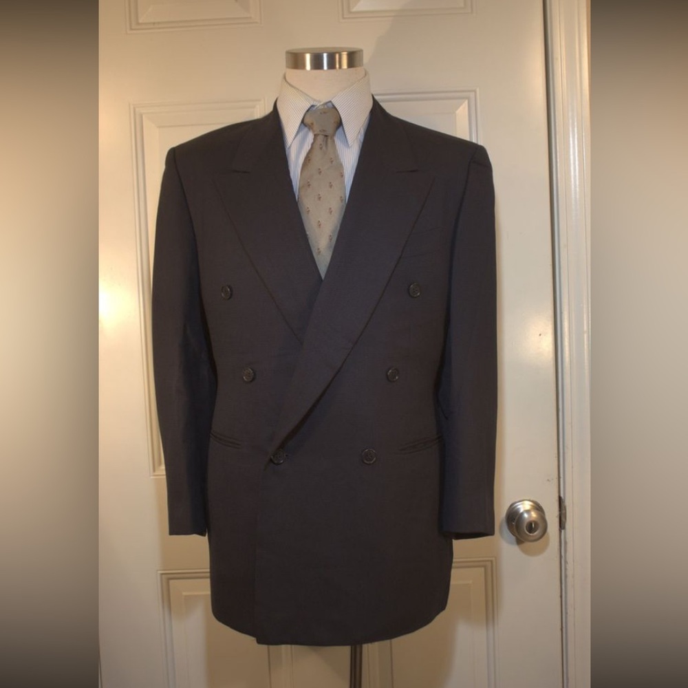 Men’s PAL ZILERI Double Breasted Suit Jacket 48R